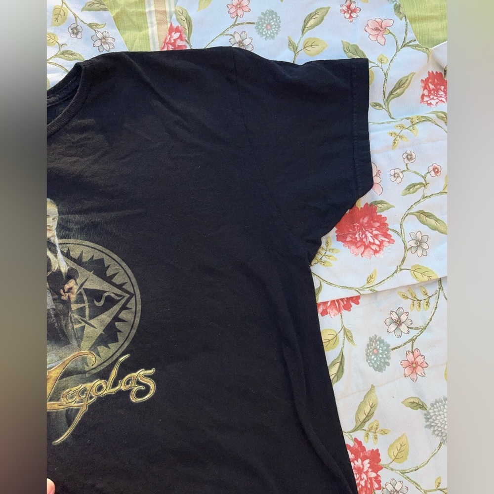 Vintage The Lord of the Rings Legalos Black Graphic T-Shirt - Picture 8 of 14